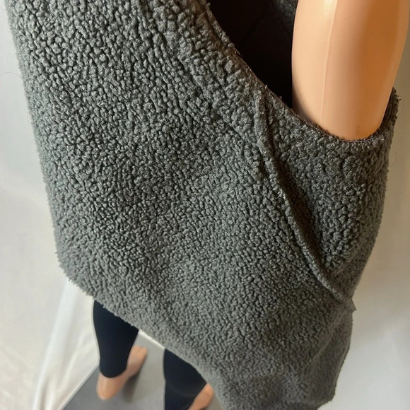 Bass Women’s Vest Fleece Size M Gray Fall Western Collar Sterling Lapel - Picture 7 of 8